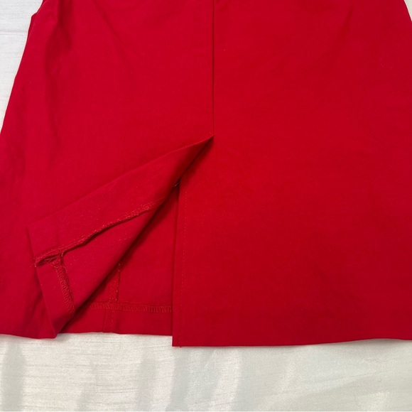 Vintage Red Pencil Skirt by Have | Made in USA | 90s Minimalist Officecore Chic - Picture 5 of 10
